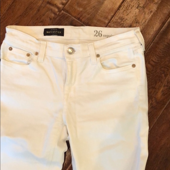 J. crew Matchstick White Jeans - Picture 2 of 3